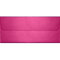 LUX 4 1/8 x 9 1/2 #10 80lbs. Square Flap Envelopes W/Glue Closure, Azalea Metallic Pink