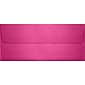 LUX 80lbs. 4 1/8" x 9 1/2" #10 Square Flap Envelopes W/Glue, Azalea Metallic Pink, 250/BX