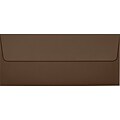 LUX® 4 1/8 x 9 1/2 #10 80lbs. Square Flap Envelopes, Chocolate Brown, 50/Pack