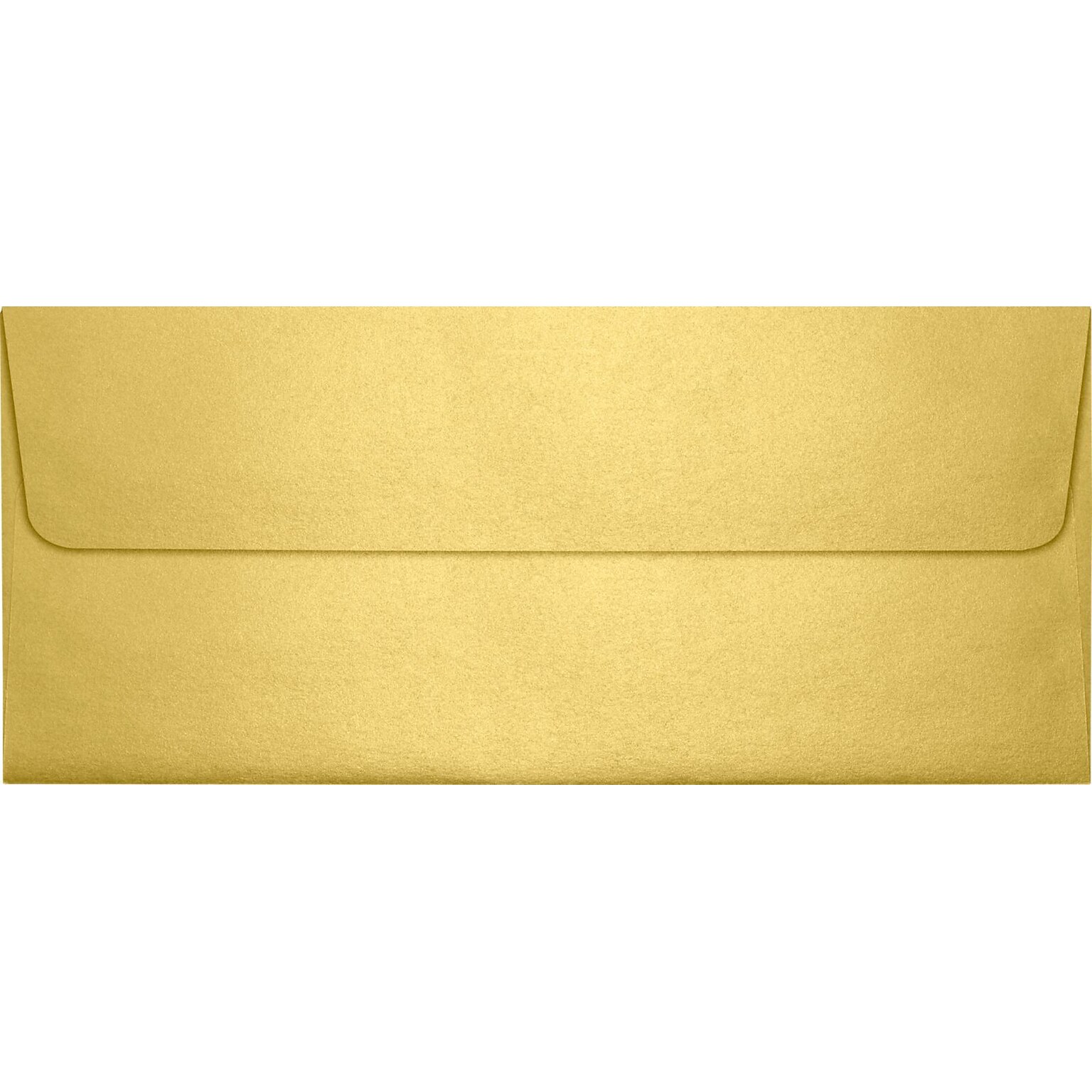 LUX Square Flap #10 Envelope, 4-1/8 x 9-1/2, Gold Metallic, 50/Pack (5360-07-50)