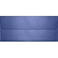 LUX® 4 1/8 x 9 1/2 #10 80lbs. Square Flap Envelopes W/Glue Closure, Sapphire Metallic Blue