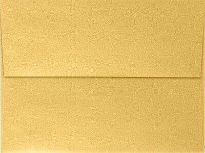 LUX A7 Invitation Envelopes (5 1/4 x 7 1/4) 50/Box, Gold Metallic (5380-07-50)