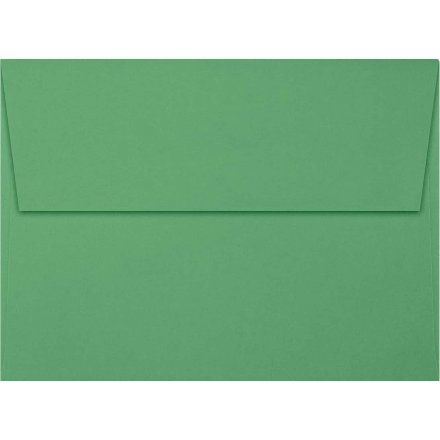LUX A7 Invitation Envelopes (5 1/4 x 7 1/4) 1000/Box, Holiday Green (FE4280-12-1000)