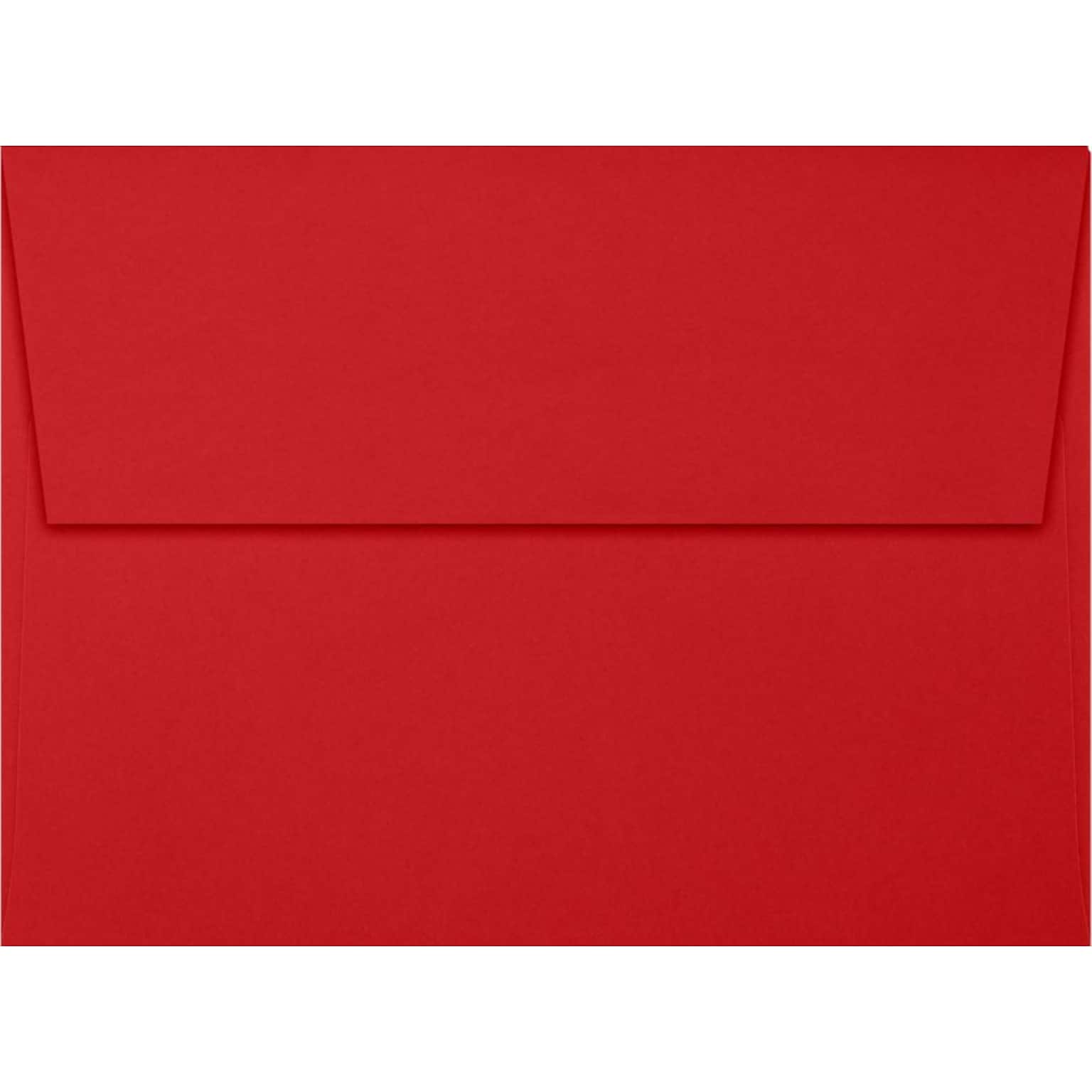 LUX A7 Invitation Envelopes (5 1/4 x 7 1/4) 1000/Box, Ruby Red (EX4880-18-1000)
