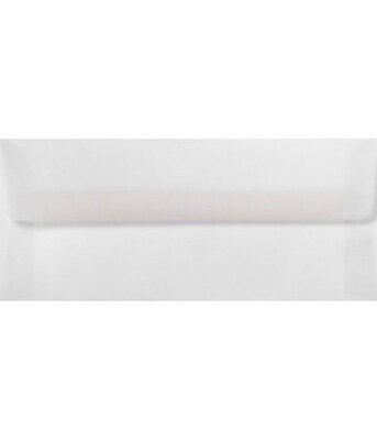 LUX Square Flap Self Seal #10 Business Envelope, 4 1/2 x 9 1/2, Clear Translucent, 1000/Box (4860-