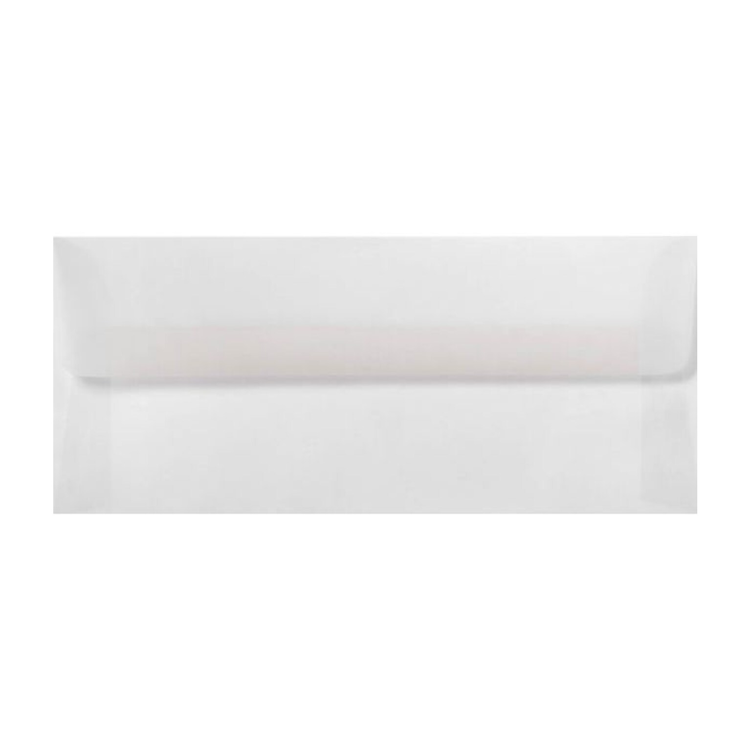LUX Square Flap Self Seal #10 Business Envelope, 4 1/2 x 9 1/2, Clear Translucent, 1000/Box (4860-00-1000)