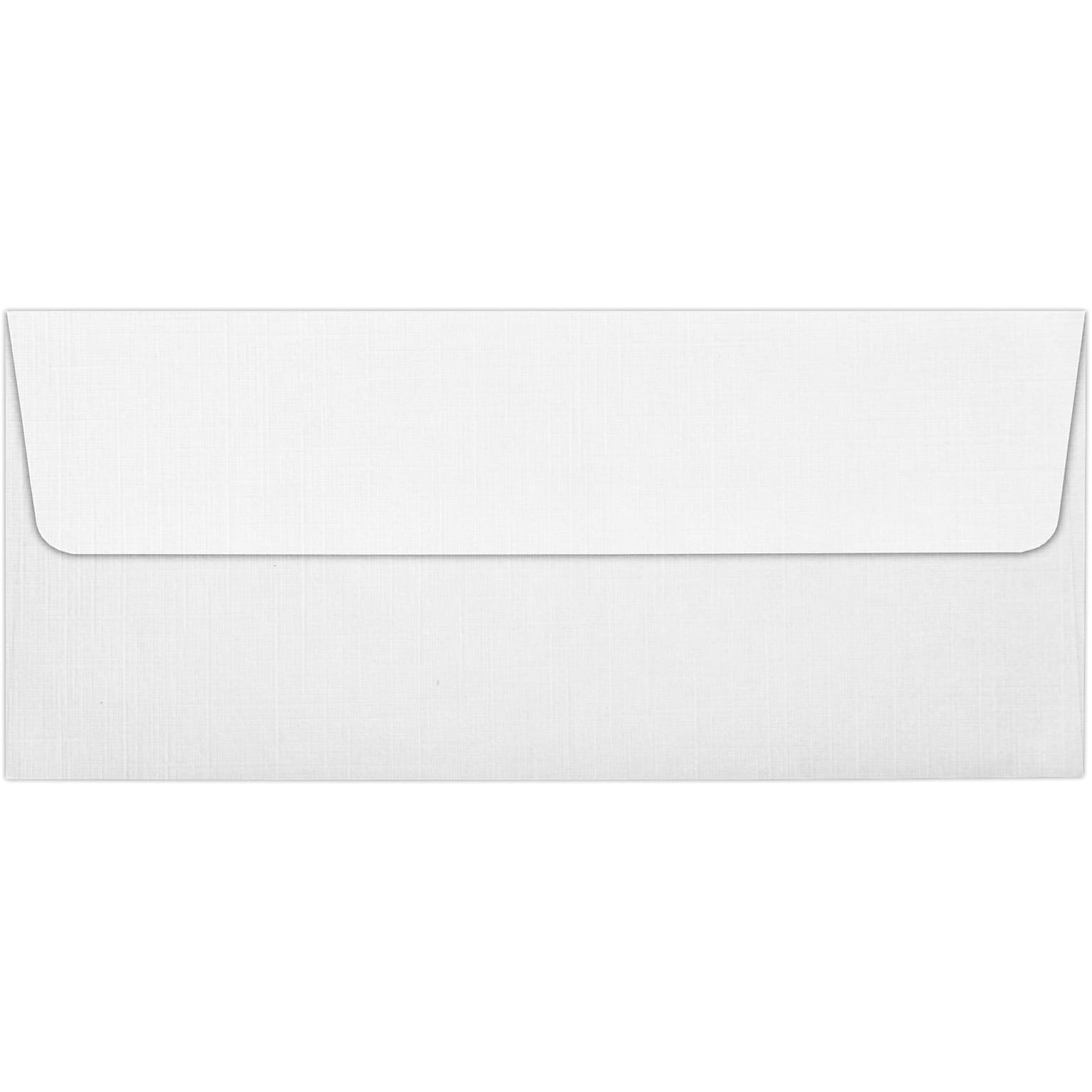 LUX Square Flap Self Seal #10 Business Envelope, 4 1/2 x 9 1/2, White, 250/Box (4860-WLI-250)