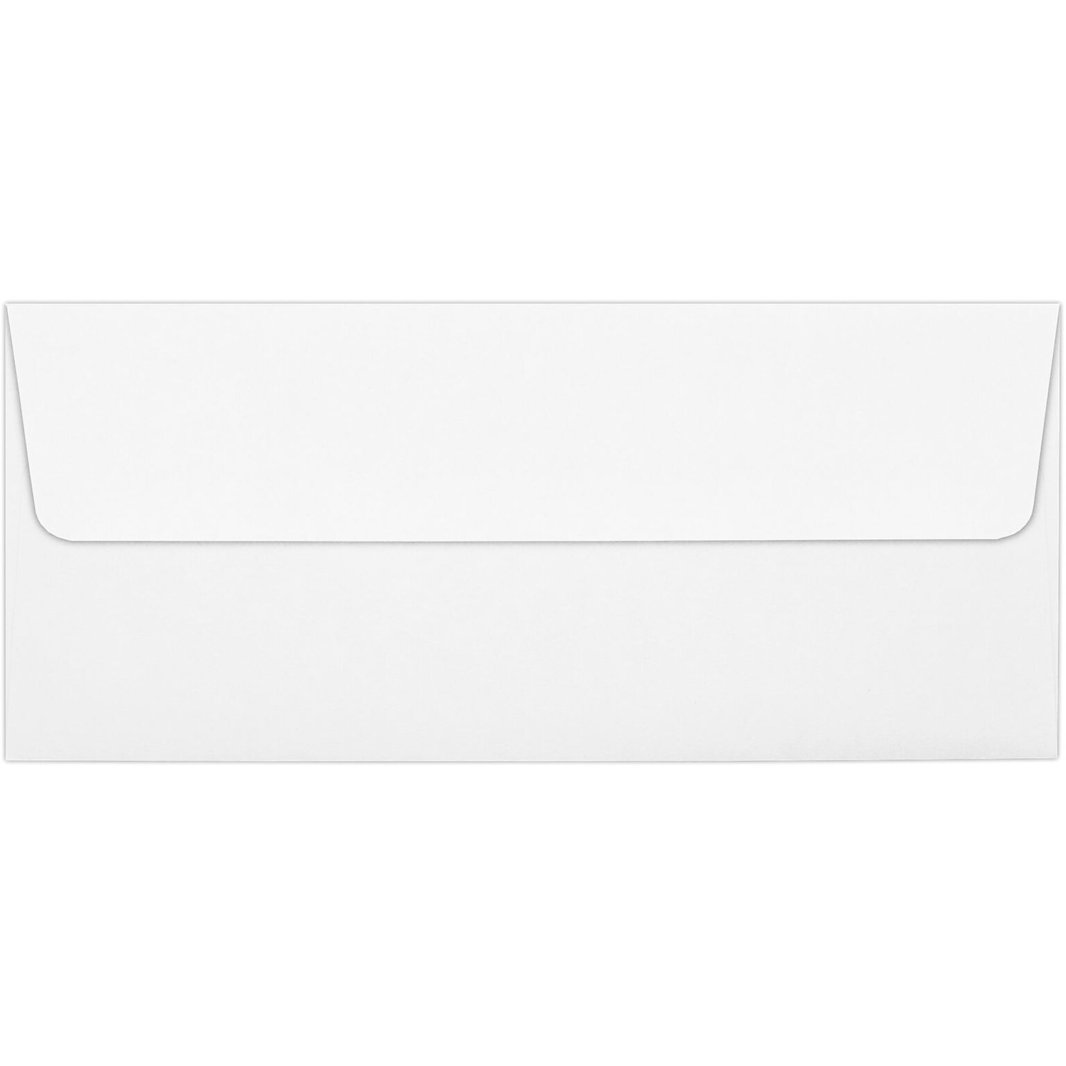 LUX Square Flap #10 Envelope,  4-1/8 x 9-1/2, White, 250/Box (4860-WPC-250)
