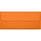 LUX 70lbs. 4 1/8" x 9 1/2" #10 Square Flap Envelopes W/Peel & Press, Mandarin Orange, 1000/BX