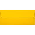LUX Peel & Press #10 Square Flap Envelopes (4 1/8 x 9 1/2) 500/Box, Sunflower Yellow (EX4860-12-500)