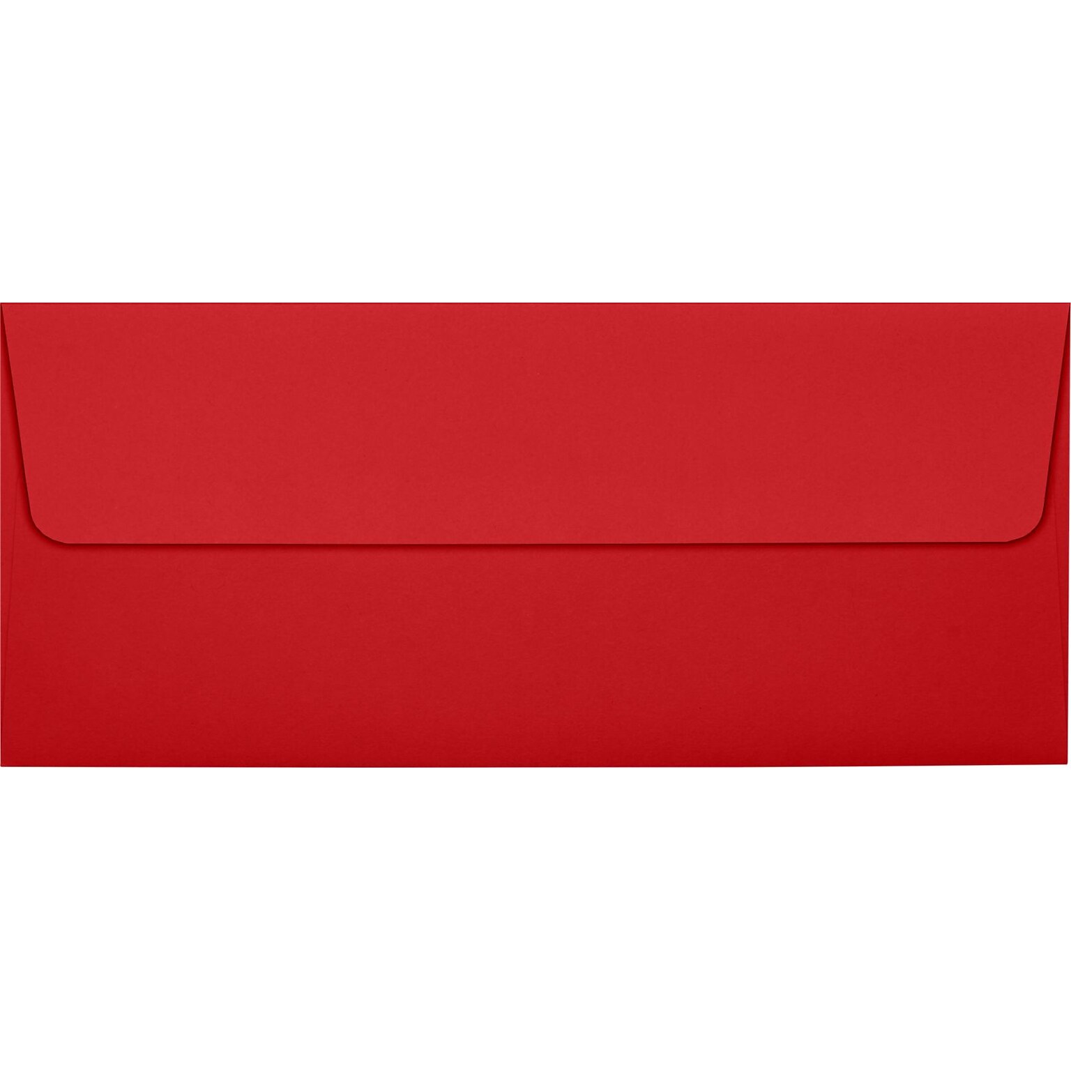 LUX Square Flap Self Seal #10 Invitation Envelope, 4 1/2 x 9 1/2, Ruby Red, 500/Box (EX4860-18-500)