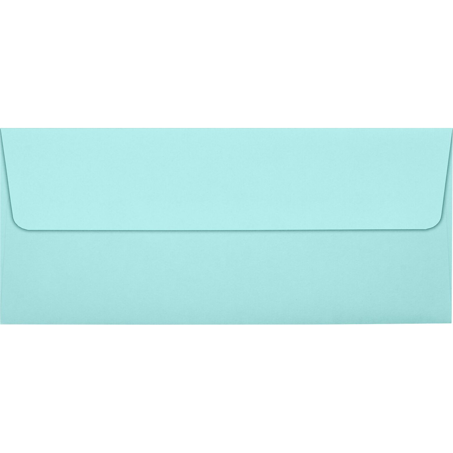 LUX Square Flap #10 Envelope, 4-1/8 x 9-1/2, Seafoam Blue, 250/Box (LUX-4860-113250)