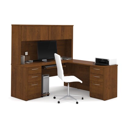 Bestar Embassy 71 W L Shaped Desk In Tuscany Brown 60893 63