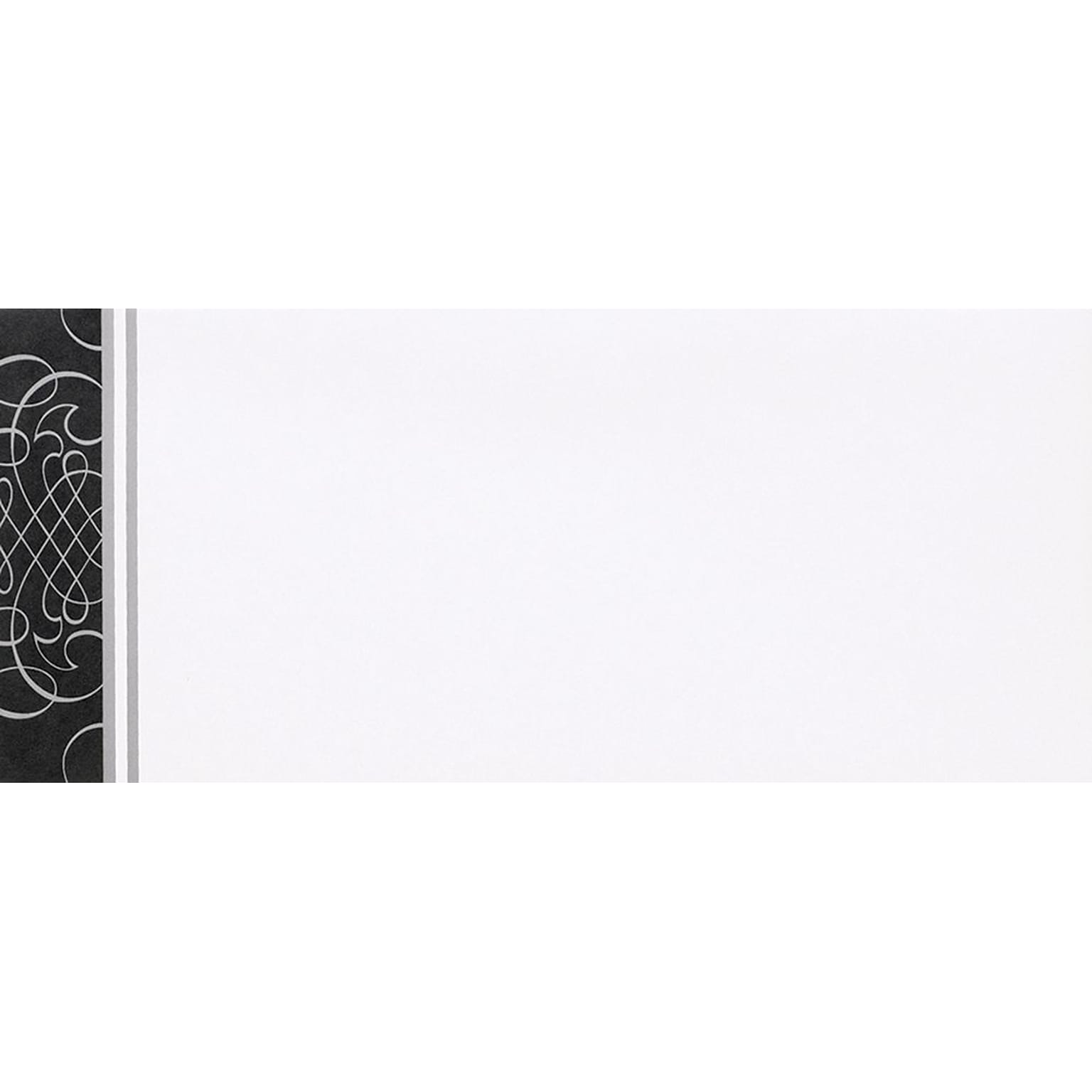 Great Papers! Everyday Envelopes, Black & Silver Scrolls, 40/Pack (2015042)