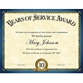 Great Papers Years of Service Certificates, 8.5 x 11, 20/Pack (2015113)