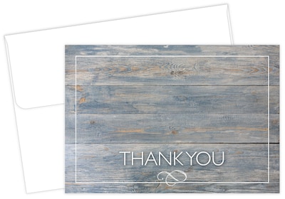 Great Papers! Driftwood Thank You Card, 4.875 x 3.375, 50/Pack (2015122)