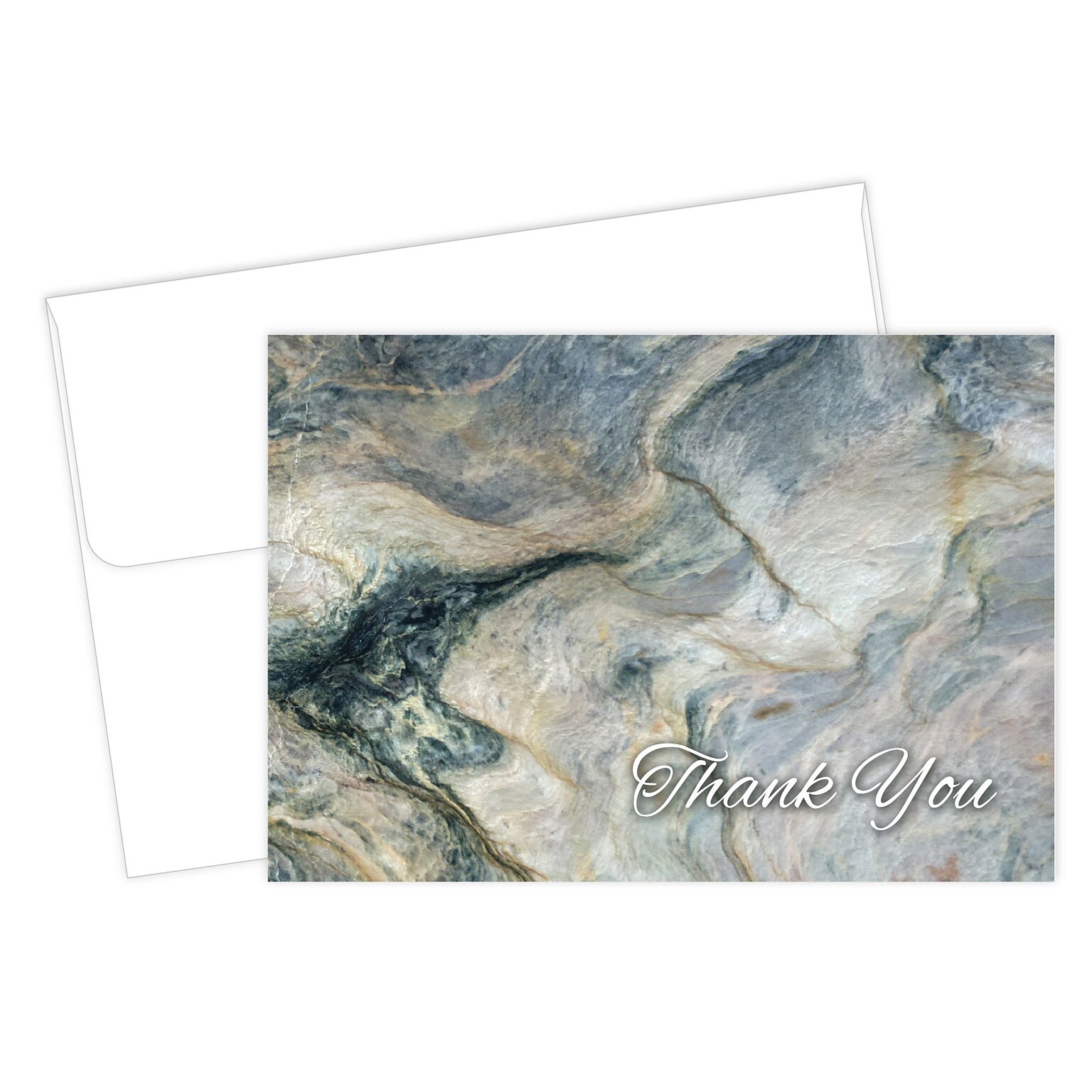 Great Papers Marble Matte Personal Thank You Notecards, 50/Pack (2015125)
