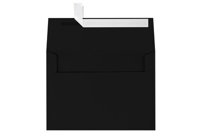 LUX A7 Invitation Envelopes (5 1/4 x 7 1/4) 250/Box, Midnight Black (F-4580-B-250)