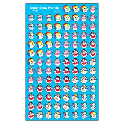 Trend Super Snow Friends superShapes Stickers, 800 CT (T-46065)