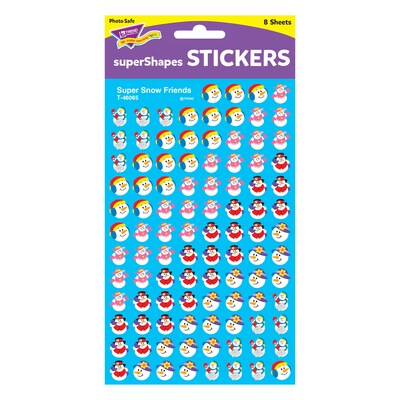 Trend Super Snow Friends superShapes Stickers, 800 CT (T-46065)