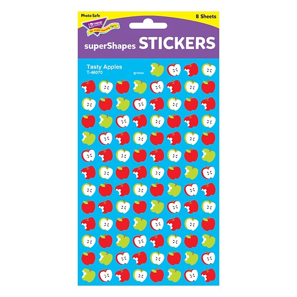 Trend Tasty Apples superShapes Stickers, 800 CT (T-46070)