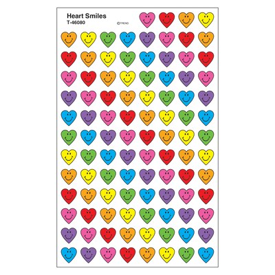 Trend Heart Smiles superShapes Stickers, 800 CT (T-46080)