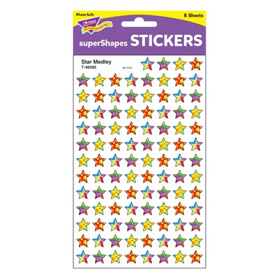 Trend Star Medley superShapes Stickers, 800 CT (T-46082)