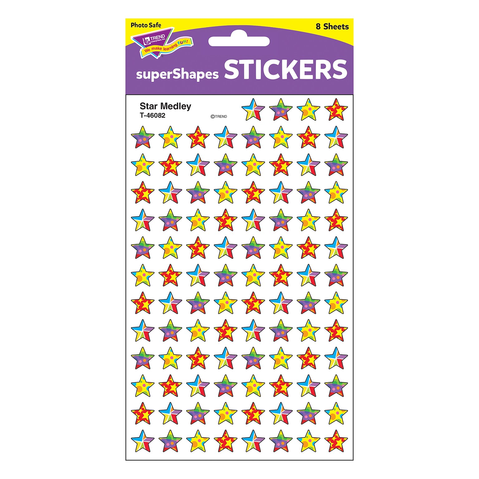 Trend Star Medley superShapes Stickers, 800 CT (T-46082)