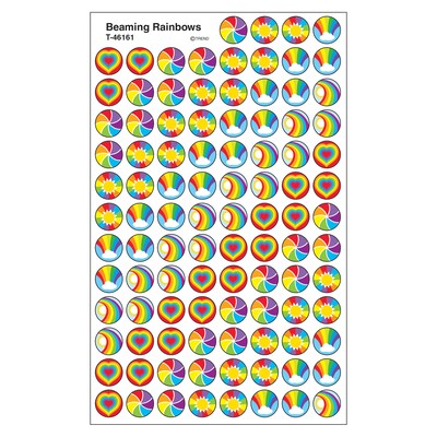 Trend Beaming Rainbows superSpots Stickers, 800 CT (T-46161)