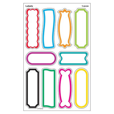Trend Labels superShapes Stickers-Large, 80 CT (T-46339)