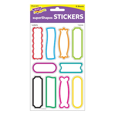 Trend Labels superShapes Stickers-Large, 80 CT (T-46339)