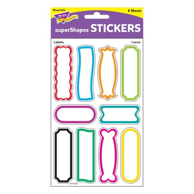 Trend Labels superShapes Stickers-Large, 80 CT (T-46339)