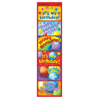 Trend Enterprises® Applause Stickers, Birthday Time (T-47303)