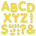 Yellow Sparkle 2 Letters & Marks STICK-EZE® Stick-On Letters