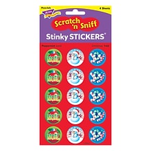 Trend Christmas - Peppermint Stinky Stickers Large Round, 60 ct. (T-932)