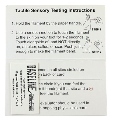 Disposable Baseline® Tactile Monofilament Evaluator w/Sleeve, 5.07 (10 gram) ADA protocol