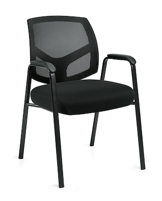 Offices To Go Mesh Back Guest Chair, Black (OTG11512B)