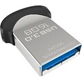 SanDisk® Ultra Fit 16GB USB 3.0 Flash Drive; Black, Silver
