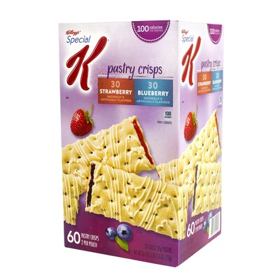 Special K Pastry Crisps Blueberry and Strawberry, 60 Count