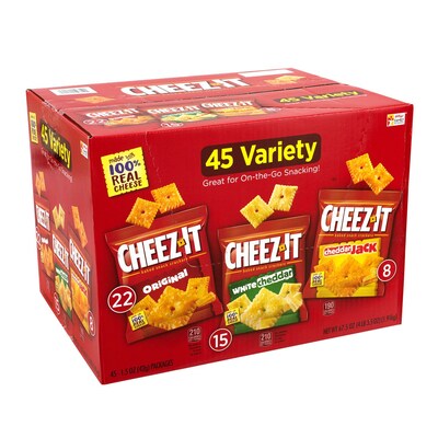 Cheez-It Variety Pack, 1.5 oz, 45 Count