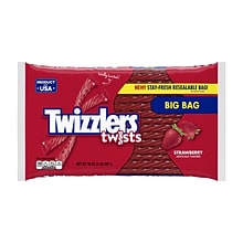 Twizzlers Strawberry Twists Big Bag Licorice, 32 oz, 2/Pack (246-00041)