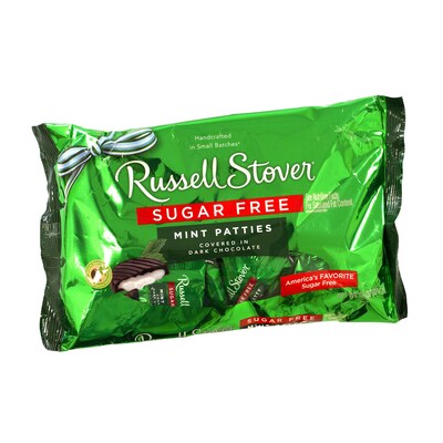 Russell Stover Sugar-Free Mint Patties, 10 oz, 2 Pack (292-00001)