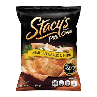 Stacys Pita Chips Parmesan Garlic & Herb, 1.5 oz, 24 Count