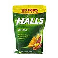 Halls Defense Vitamin C Drops, Assorted Citrus, 180 Count (63397)