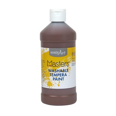 Little Masters Non-toxic 16 oz Washable Paint, Brown (RPC211750)