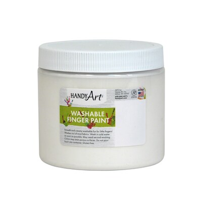 Handy Art® Washable Finger Paint, 16 oz., White