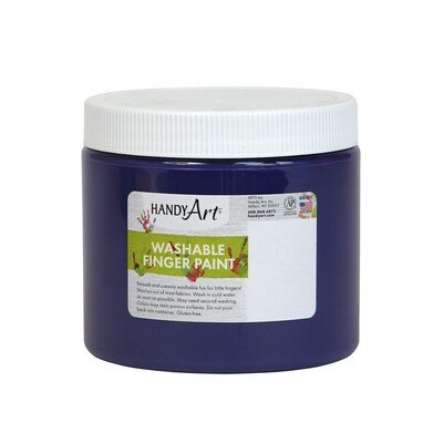 Handy Art Washable Finger Paint, Violet, 16 oz (RPC241040)