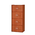 Hodedah 54H Wood Storage Cabinets, Cherry (HID44 CHERRY)