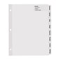 Avery Big Tab Printable Paper Dividers with Large White Labels, 8 Tabs, White, 4 Sets/Pack (14439)