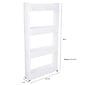 Lavish Home Mobile Shelving Unit Organizer, 4 Storage Baskets, Slim Slide Out Pantry Storage Rack